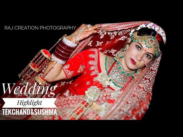 Cinematic Wedding Highlight 2020 || Sweet Couple || Tek Chand & Sushma || Raj Creation Photography