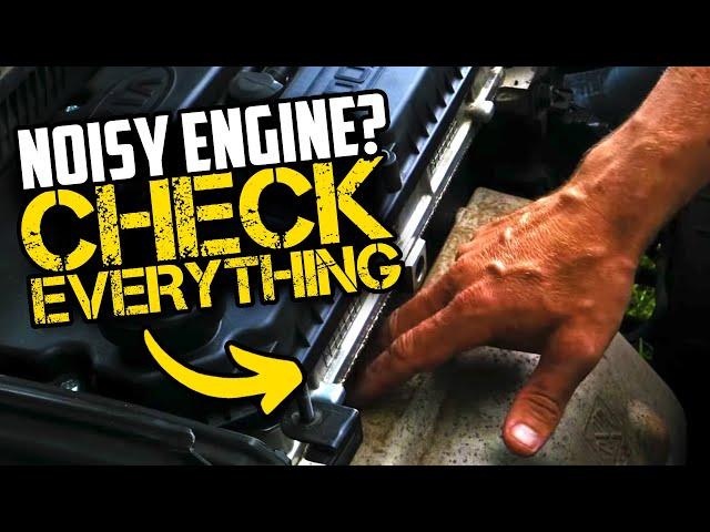 NOISY ENGINE & How To Diagnose - Knocking squealing Whining Pinging Rattling Hissing Groan