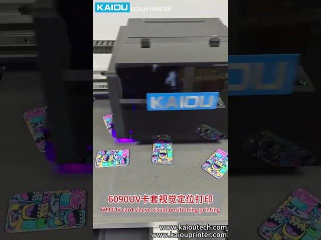 Badge Holder,card holder random positioning printing by Kaiou uv CCD camera printer