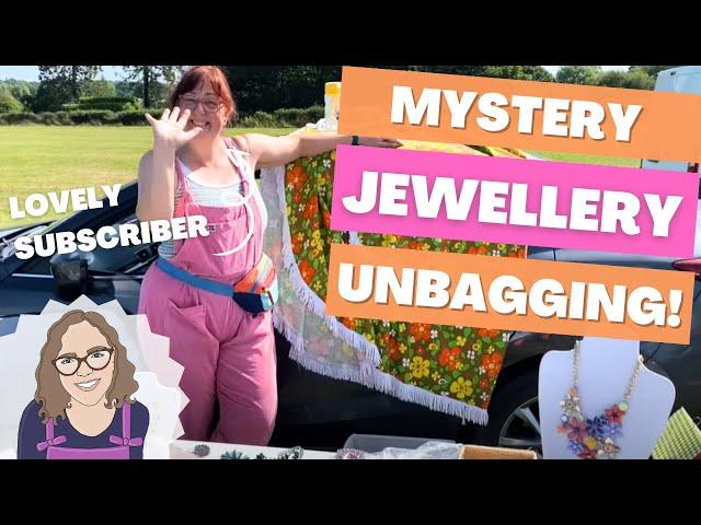 Look Who I Met At The Car Boot Sale! Unbagging 3 Mystery Jewellery Bags For Upcycling & Resale ️