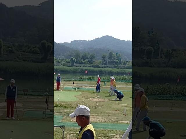 #역시#경상북도#문경새재배#파크골프대회#결승전#엄청#신중하게#퍼트#성공