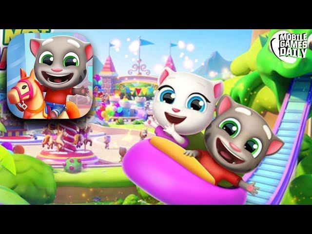 TALKING TOM FUN FAIR - FULL STORY Gameplay Walkthrough | Worlds 1 2 3 (iOS Android)