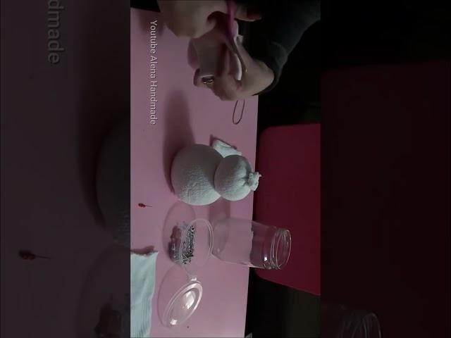 DIY SNOWMAN FROM SOCK #shorts Alena Handmade