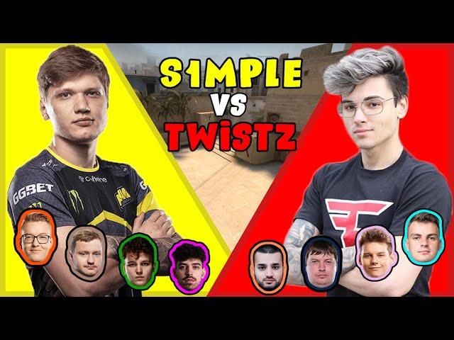 S1mple vs Faze Twistzz (With Rain, Dosia and Woro2k) - Fpl Csgo Stream Battles