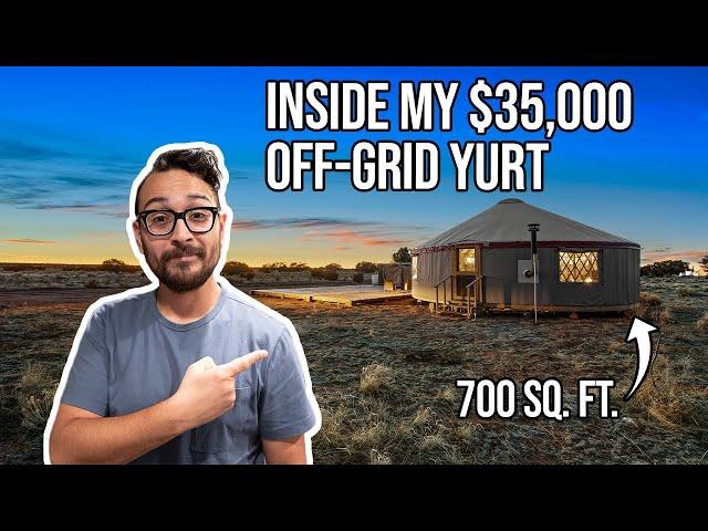 FULL TOUR OF MY $35,000 OFF-GRID LUXURY YURT | A look inside my glamping operation