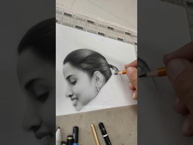 A4 size pencil sketch highlights #art #draw #portrait
