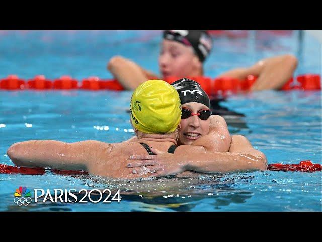 Katie Ledecky STILL runs the 800m freestyle after fourth consecutive Olympic gold | Paris Olympics