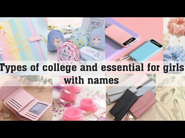 College and office essentials for girls with names||THE TRENDY GIRL