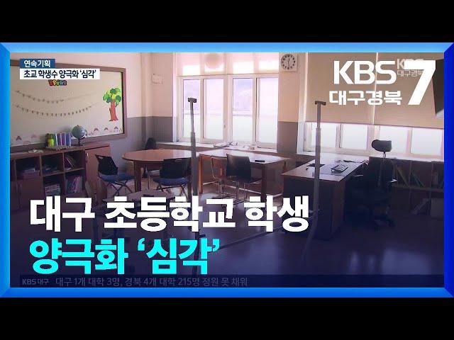 대구 초등학교 학생 양극화 ‘심각’ / KBS  2025.03.04.