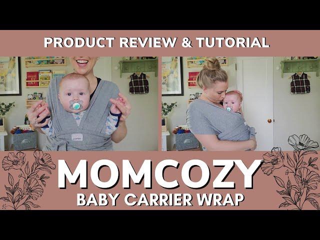 MOMCOZY BABY CARRIER WRAP | MOMCOZY COLLAB | PRODUCT REVIEW Babywearing wrap tutorial