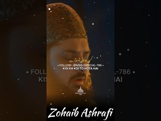 Hamara Koi Nhi Hai Huzur Dekhen Na  || Zohaib Ashrafi || Naat Status #shorts