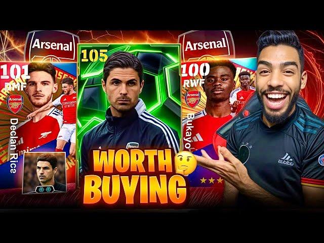 I BOUGHT ARTETA THE FIRST DOUBLE BOOSTED MANAGER IN EFOOTBALL 25 MOBILE