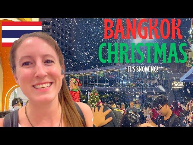 Christmas in BANGKOK Thailand  plus Bangkok Illumination Festival ft Moo Deng