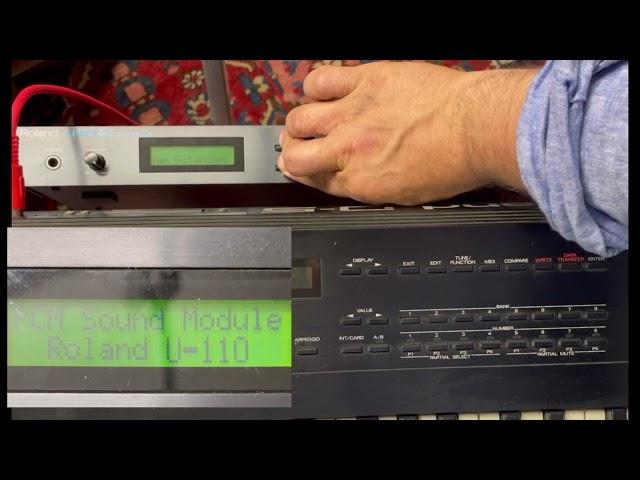 Reset Factory Setting in Roland U-110 U-220 U-20 Synthesizers - quick Video