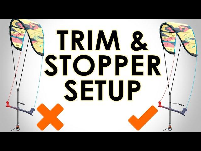 Setting trim & stopper (for different heights & wind speeds)