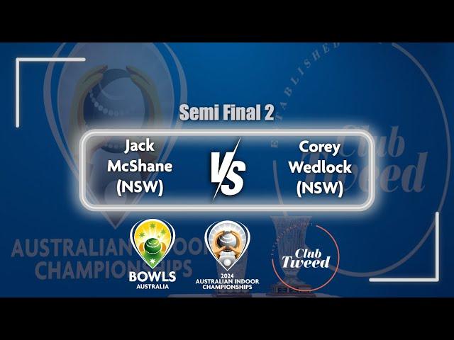 2024 Australian Indoor Championships - Semi Final - McShane v Wedlock