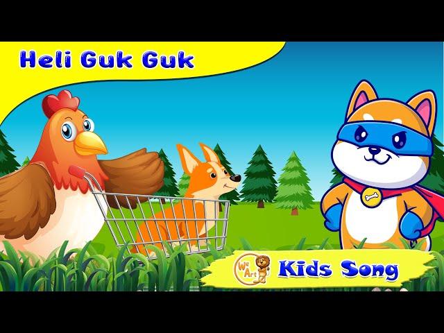 Heli Guk Guk  Bebek Berenang dan ayam naik keranjang - Lagu Anak Indonesia Kartun / WE ART KIDS SONG