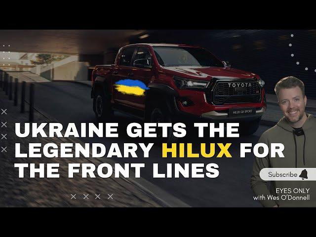 Ukraine Sends 20 Indestructible Toyota Hilux Pickup Trucks to the Front