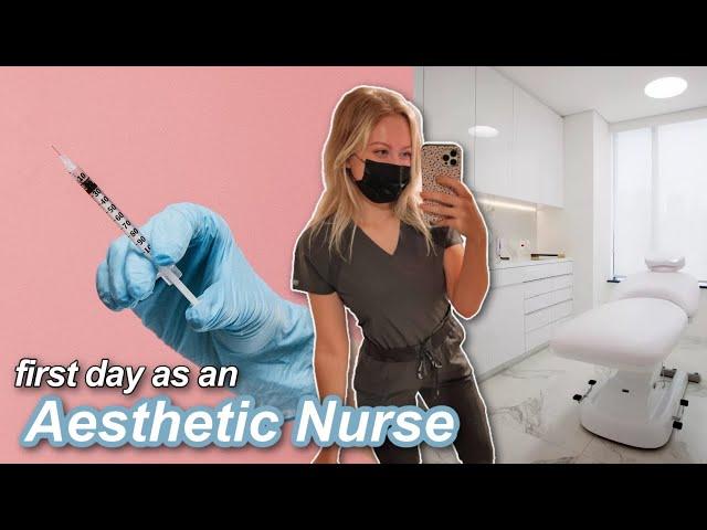 FIRST DAY AS AN AESTHETIC NURSE | becoming a cosmetic nurse injector