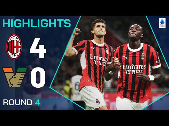 MILAN-VENEZIA 4-0 | HIGHLIGHTS | Pulisic shines and Abraham gets off the mark! | Serie A 2024/25