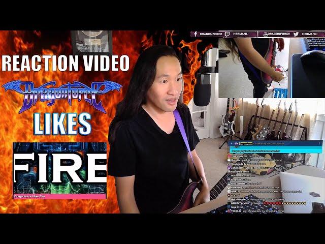 DragonForce Reacts to DragonForce Likes Fire - Herman Li Reaction Video