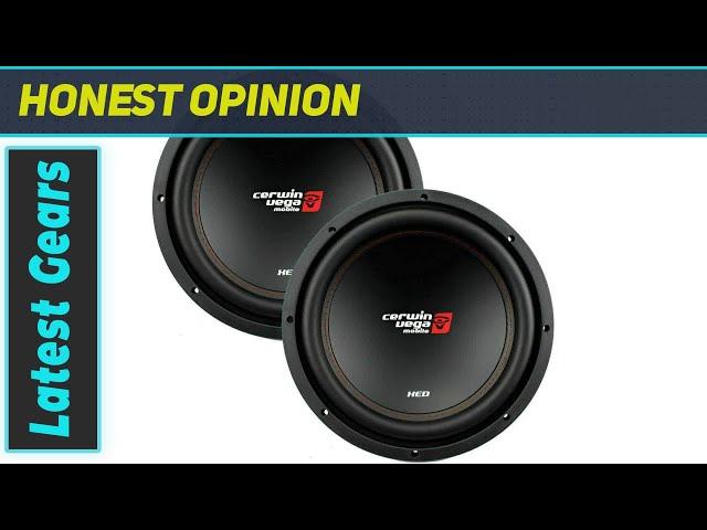 review2 CERWIN VEGA XED12v2 XED-Series 1000W 12" SVC 4-OHM CAR Audio Subwoofer - Unleashing Deep