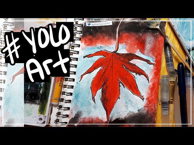 Drawing With a "YOLO" Attitude - Watercolor Painting