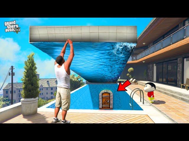 Franklin Found Door Under Swimming Pool in GTA 5 !