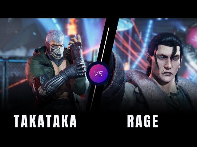 Tekken 8 - Takataka (Bryan) VS RAGE (Dragunov) Player Match