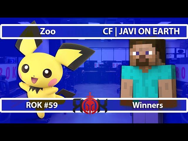 Zoo (Pichu) vs JAVI ON EARTH (Steve) - ROK Esports Smash Ultimate #59 - WR2