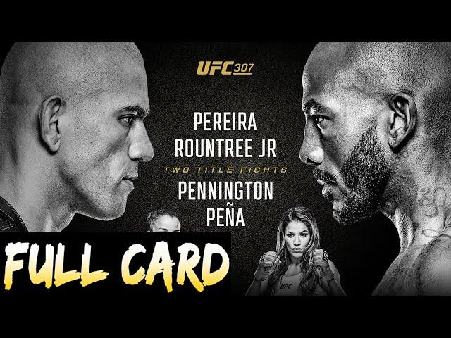 UFC 307 Predictions Pereira vs Rountree Full Card Betting Breakdown