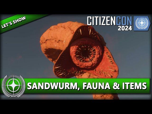 SANDWURM, NEUE KREATUREN & ITEMIZATION | CITIZENCON 2024 ⭐ STAR CITIZEN [Let's Show] Deutsch/German