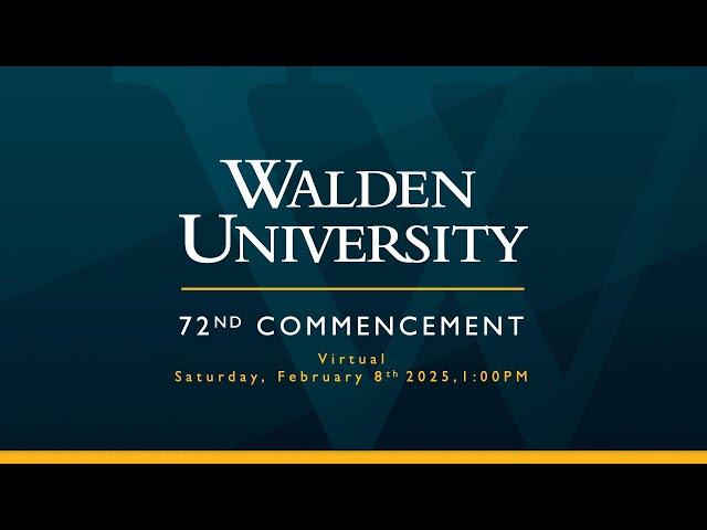 Walden’s Winter 2025 Virtual Commencement Ceremony