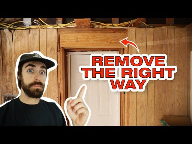 How To Remove a Load Bearing Wall and Install Header for New Door