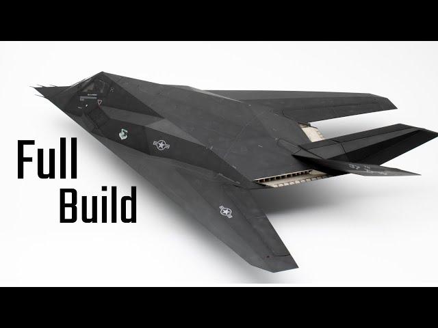 I made invisible plane! Kinda.  - F-117 Nighthawk FULL BUILD