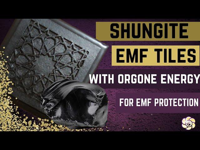 SHUNGITE EMF TILES WITH ORGONE ENERGY