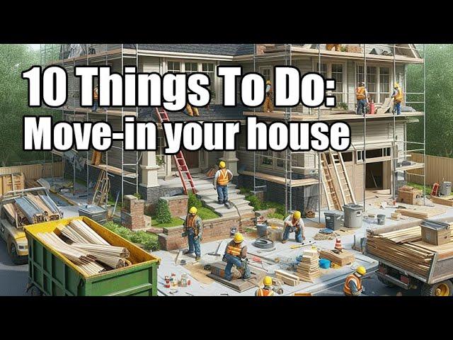 10 Things To Do When you move into your home. Keep your family safe and secure.