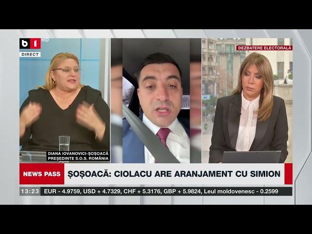 Șoșoacă: Eu, personal,l-am surprins pe domnul Simion cu șoferul său în pat/Nu o să ajungă în turul 2