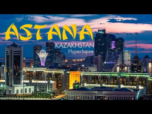 Astana, Kazakhstan. Nur-Sultan city. Timelapse & Hyperlapse. Астана, Казахстан