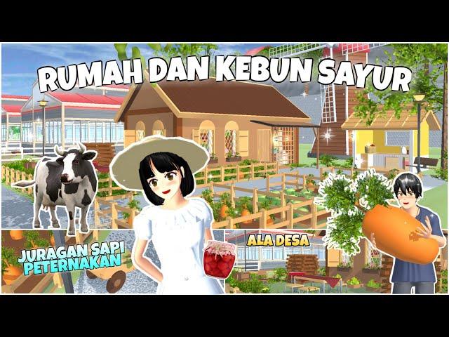 RUMAH KEBUN SI JURAGAN SAPI ALA DESA + ADA ID || SAKURA SCHOOL SIMULATOR