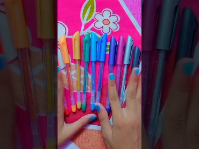 Flair glitter sparkle gel pen ||Glitter pen|| #unboxing #shots