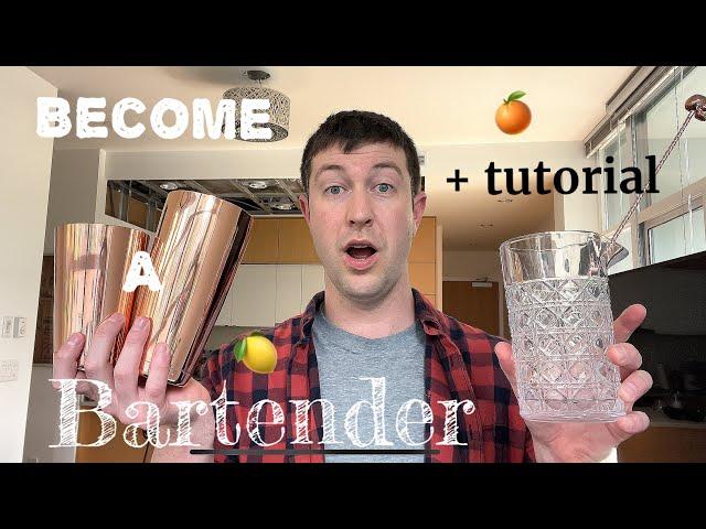 Become a BARTENDER with NO Experience  {5 TIPS} + Tutorial on Bar Tools 
