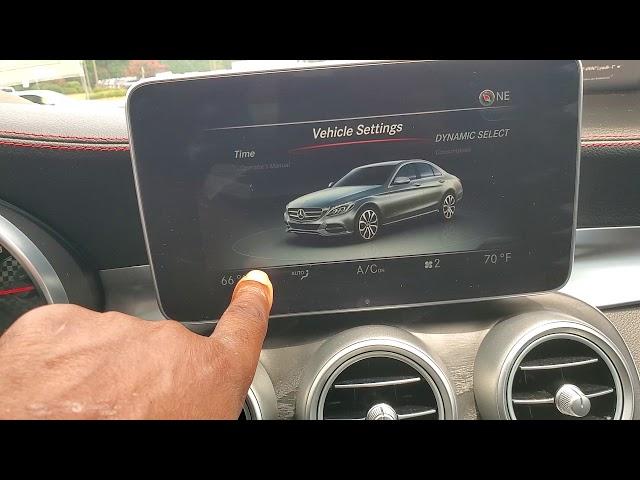 Mercedes-Benz 2016 C-class touch pad activation