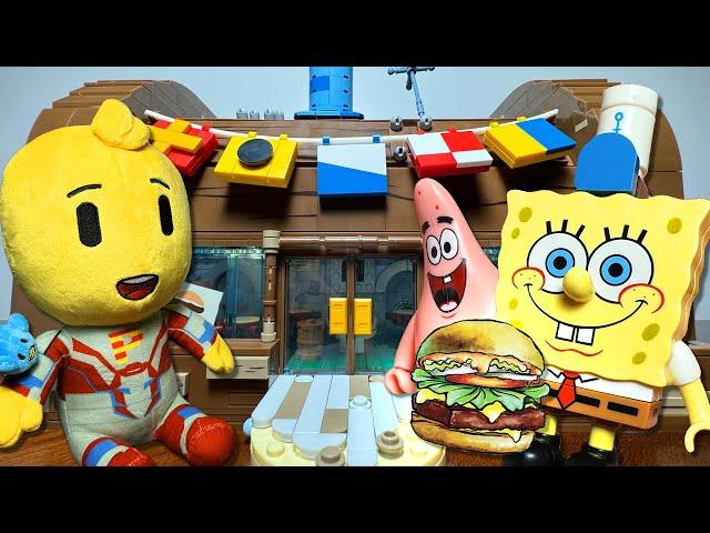 I Built an AREA X SPONGEBOB KRUSTY KRAB SET + SPECIAL SKIT!!