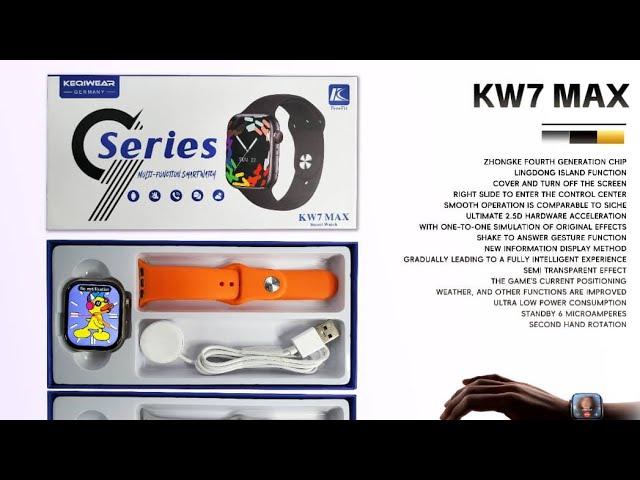 KW7 MAX SMART WATCH WIRELESS CHARGING