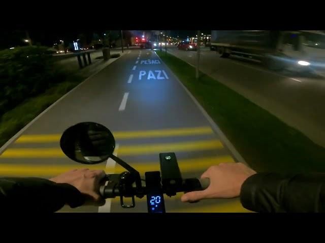 Xiaomi Mi 1s Electric Scooter Night Ride (Belgrade Serbia 2022) 4K