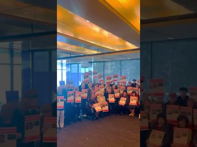 240 Holocaust survivors holding signs of 240 hostages #israel vid by shimsocool on IG