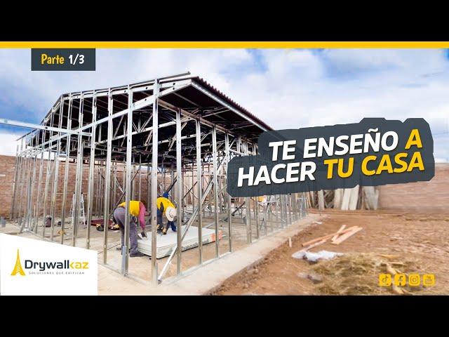 Como hacer tu casa en DRYWALL de manera rapida  7x12 | PARTE 1