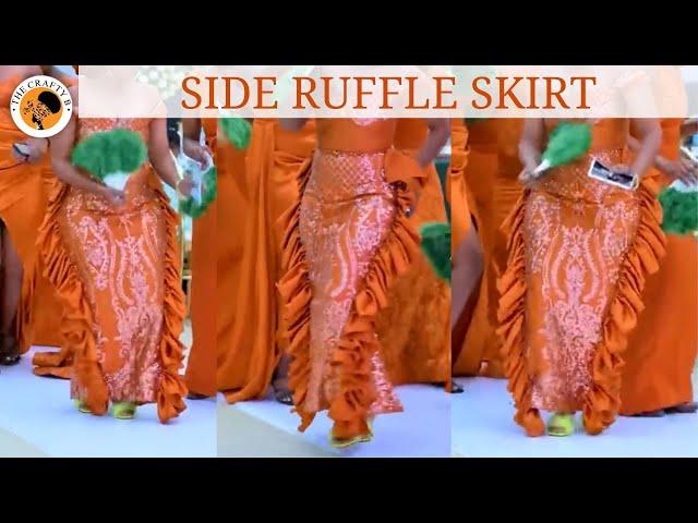 How To Sew a Fitted Skirt with Side Ruffles