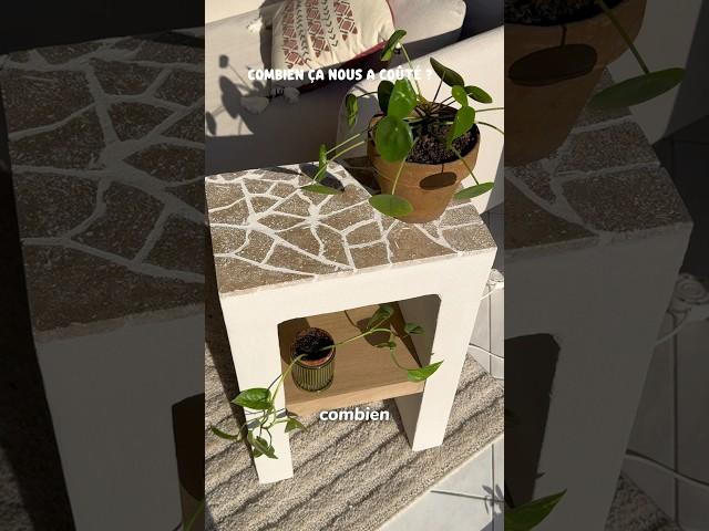 DIY béton cellulaire #diy #betoncellulaire #table #homedecor #meublediy #siporex #interiordecor